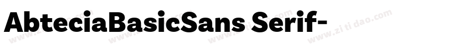 AbteciaBasicSans Serif字体转换